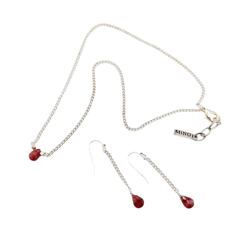 Tourmaline Gumdrop Solitaire Gift Set - MINU Jewels