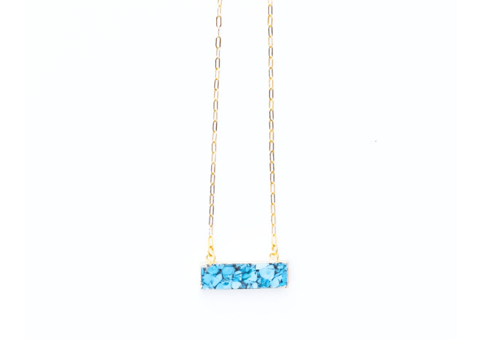 Turquoise Bar Necklace - MINU Jewels