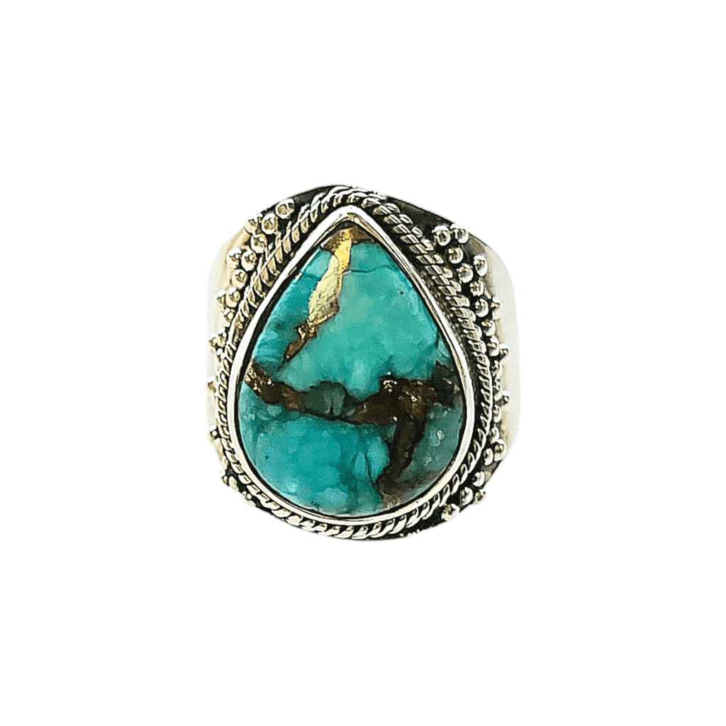 Turquoise Pear Shaped Ring - MINU Jewels