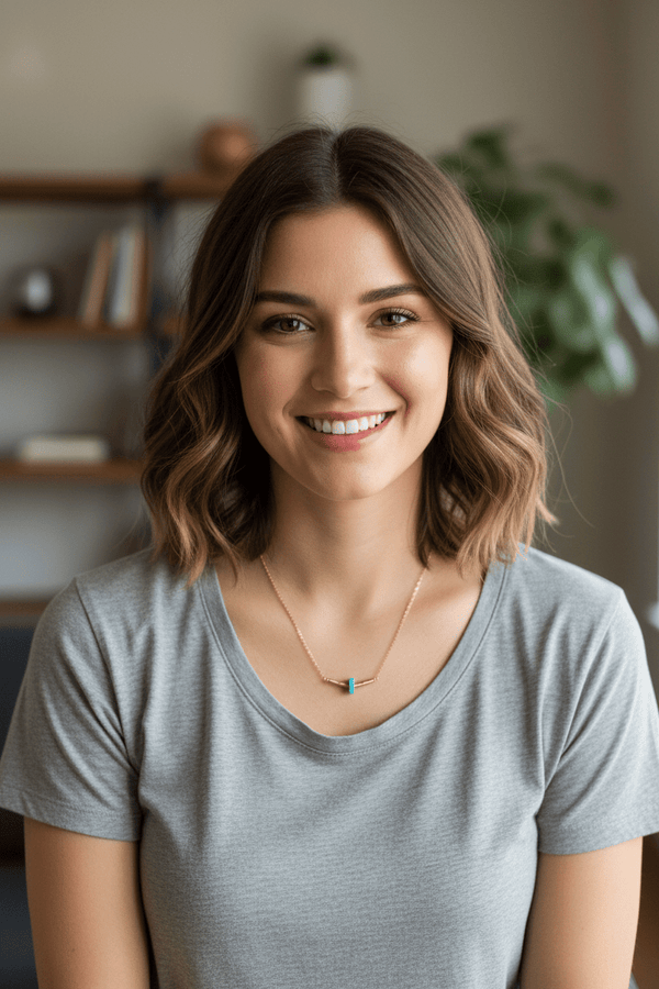 Turquoise Wheel Necklace