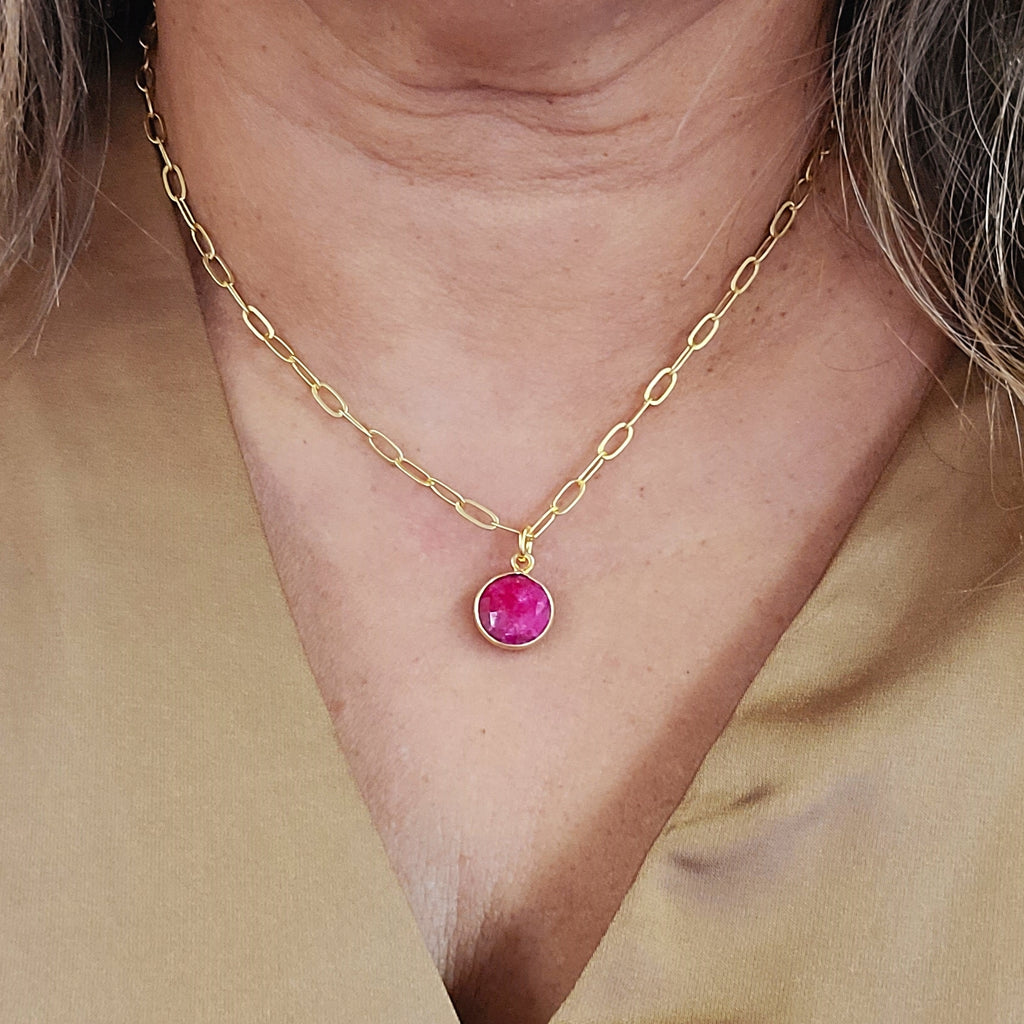 Ruby Wink Necklace - MINU Jewels