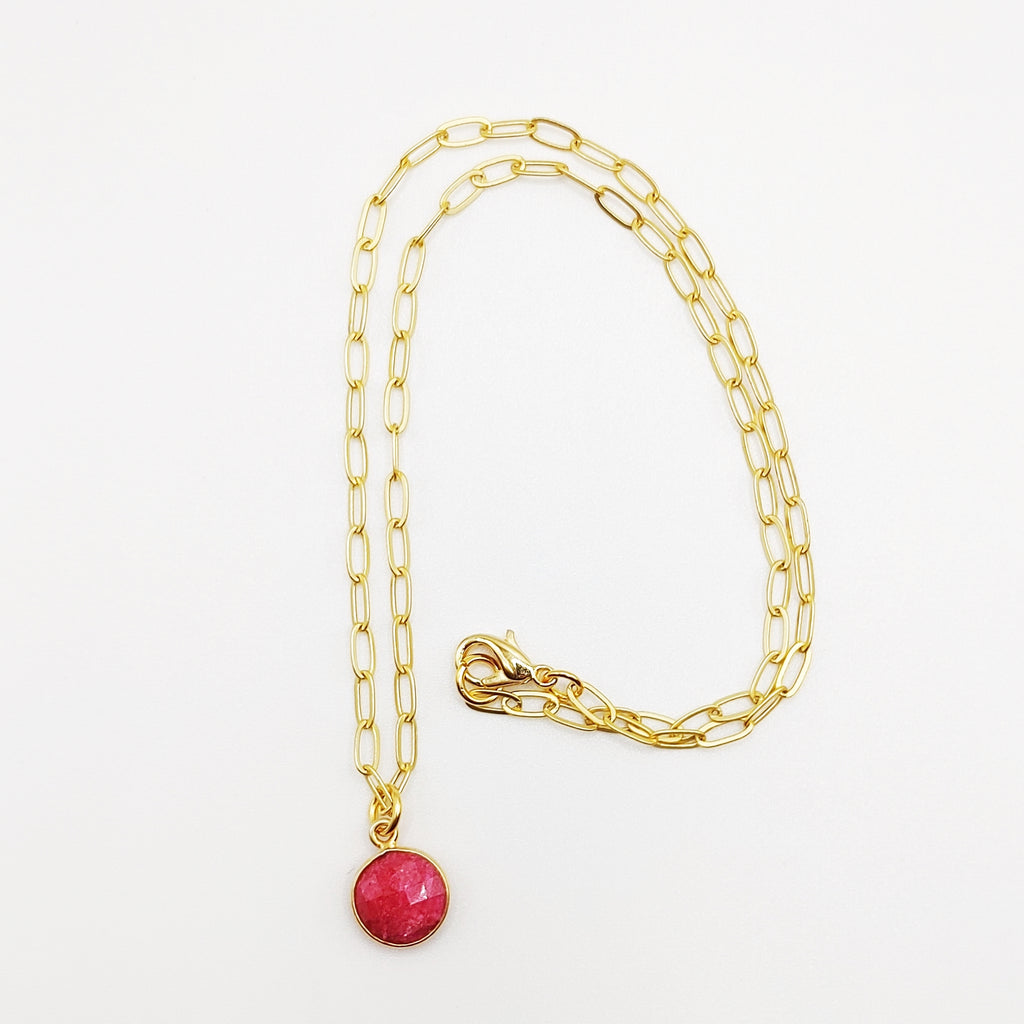 Ruby Wink Necklace - MINU Jewels