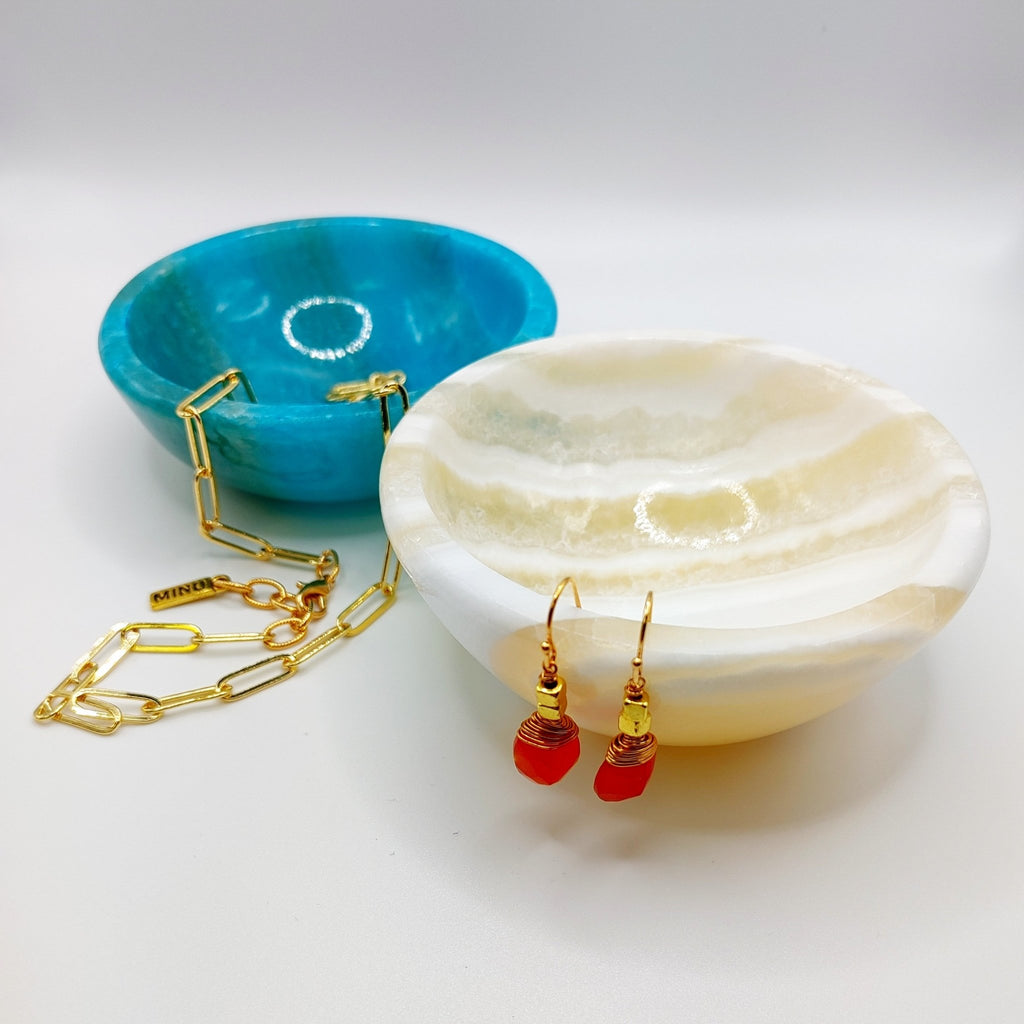 Alabaster Bowls/Dishes - Color Options - MINU Jewels