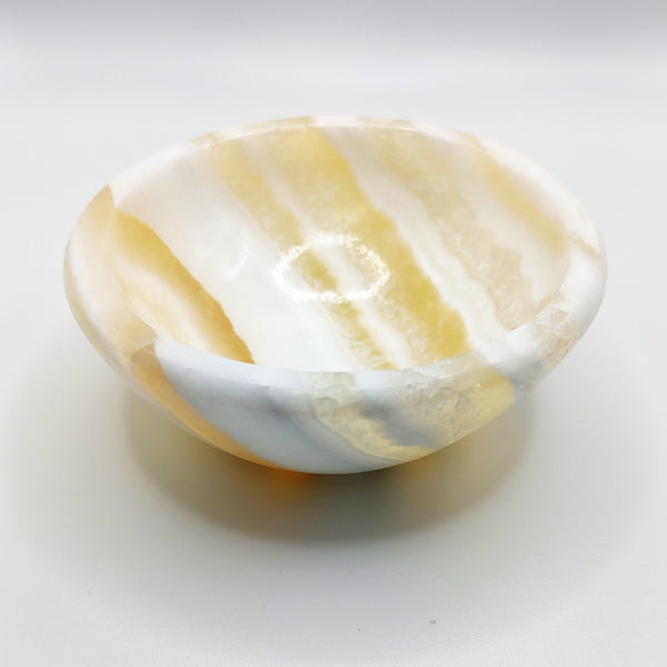 Alabaster Bowls/Dishes - Color Options White Beige Round Bowl - 3.5 inches