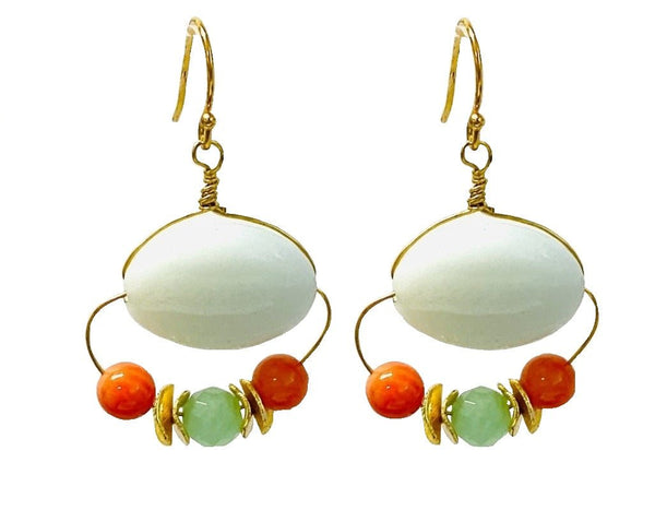 Amazonite Chandies Earrings - MINU Jewels