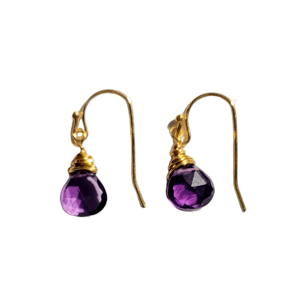 Amethyst Drop Earrings - MINU Jewels