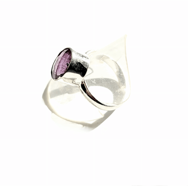 Amethyst Silver Ring - MINU Jewels