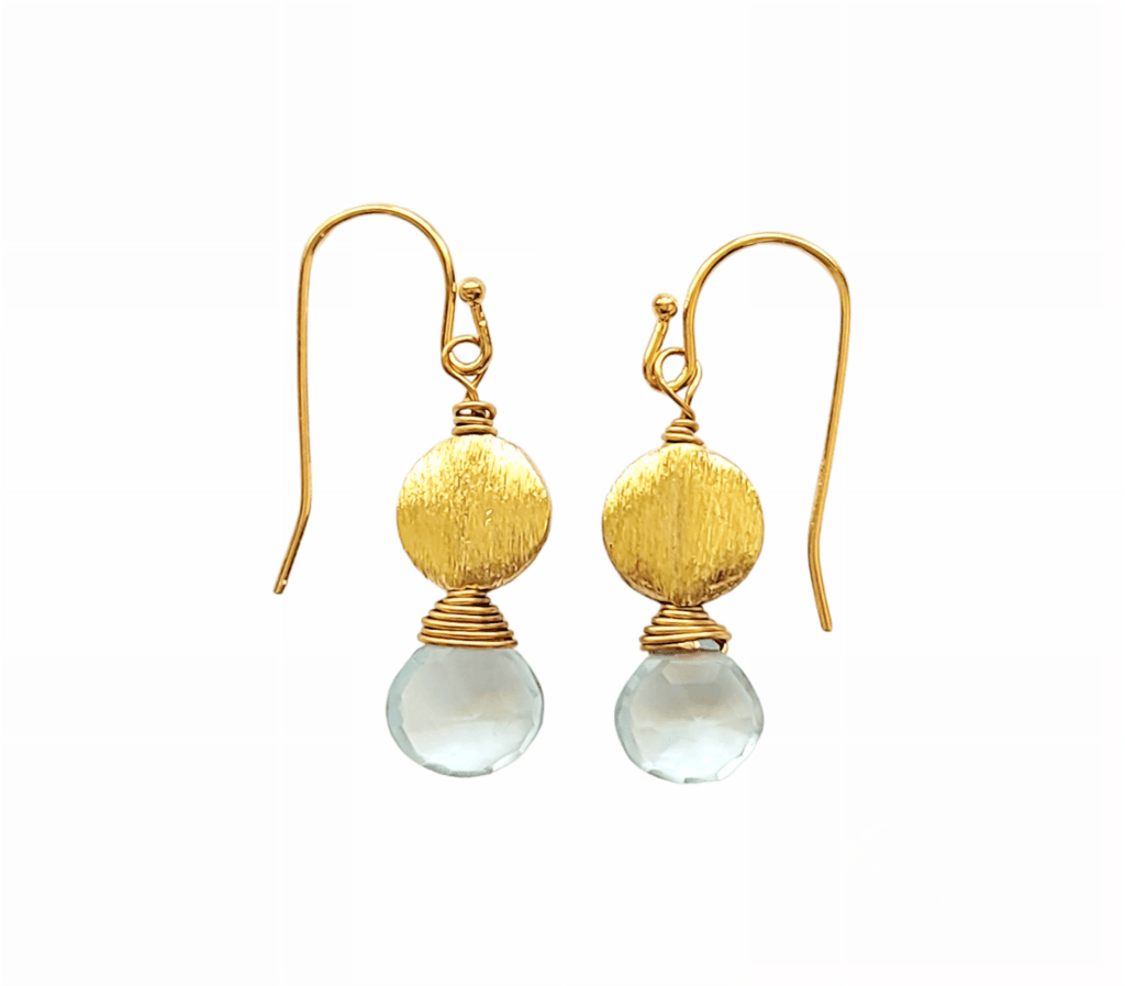 Aquamarine Drop Earrings - MINU Jewels