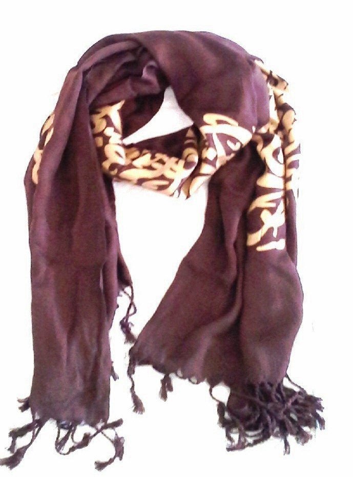 Arabic Calligraphy Scarf - Colors Available - MINU Jewels