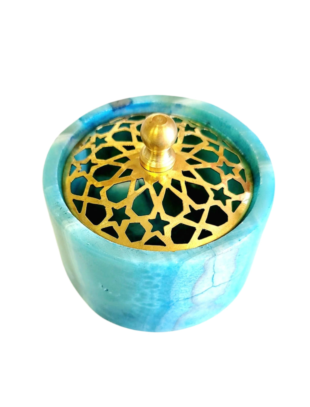 Alabaster Bowl with Lid - MINU Jewels