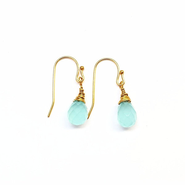 Blue Chalcedony Earrings - MINU Jewels