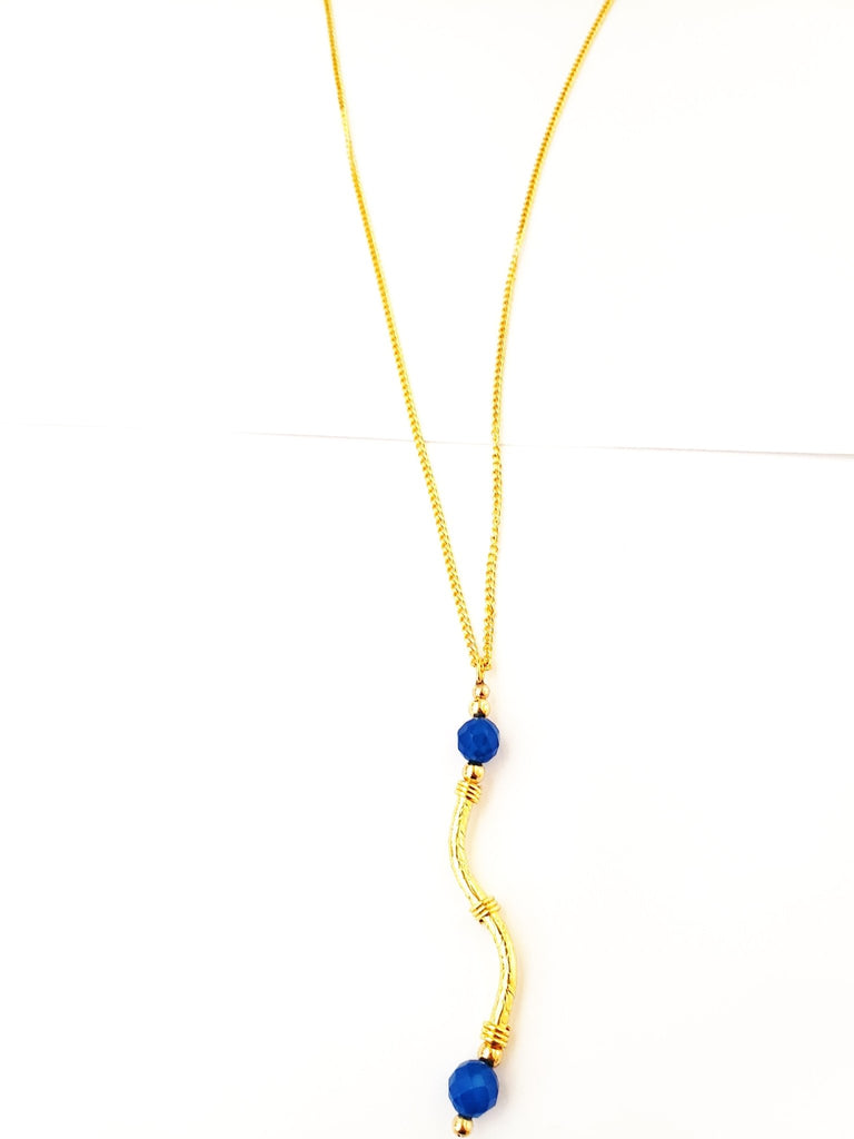 Blue Curve Necklace - MINU Jewels