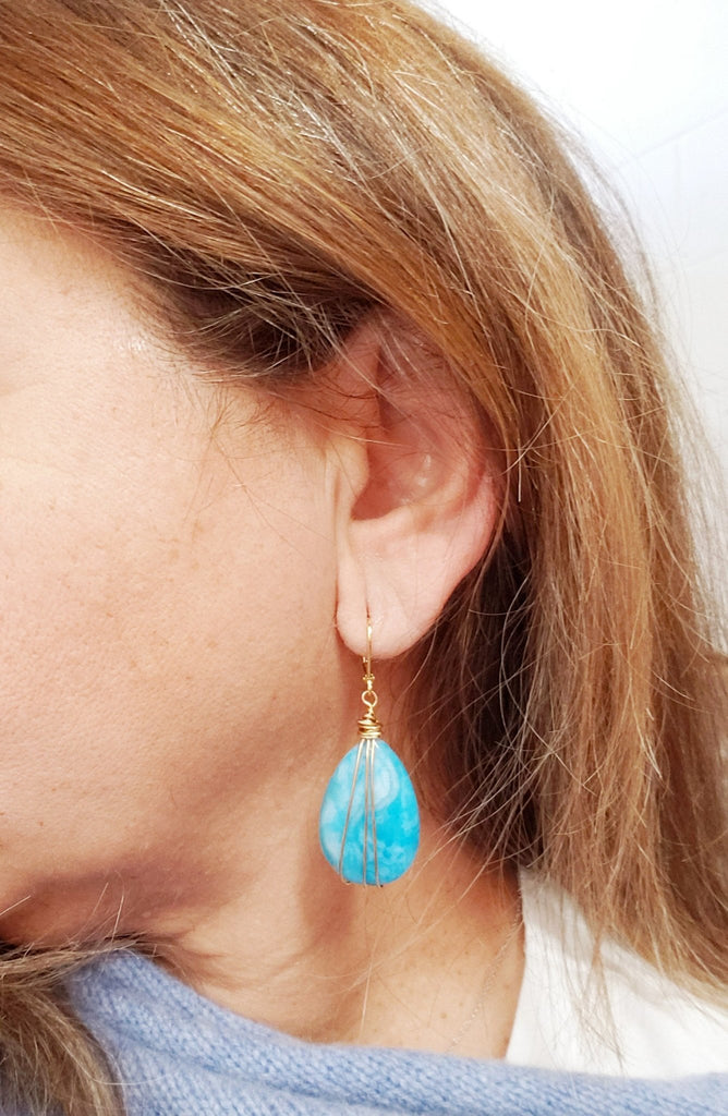 Blue Lace Earrings - MINU Jewels