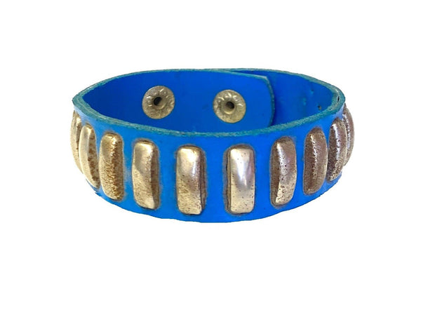 Blue Leather Bracelet - MINU Jewels