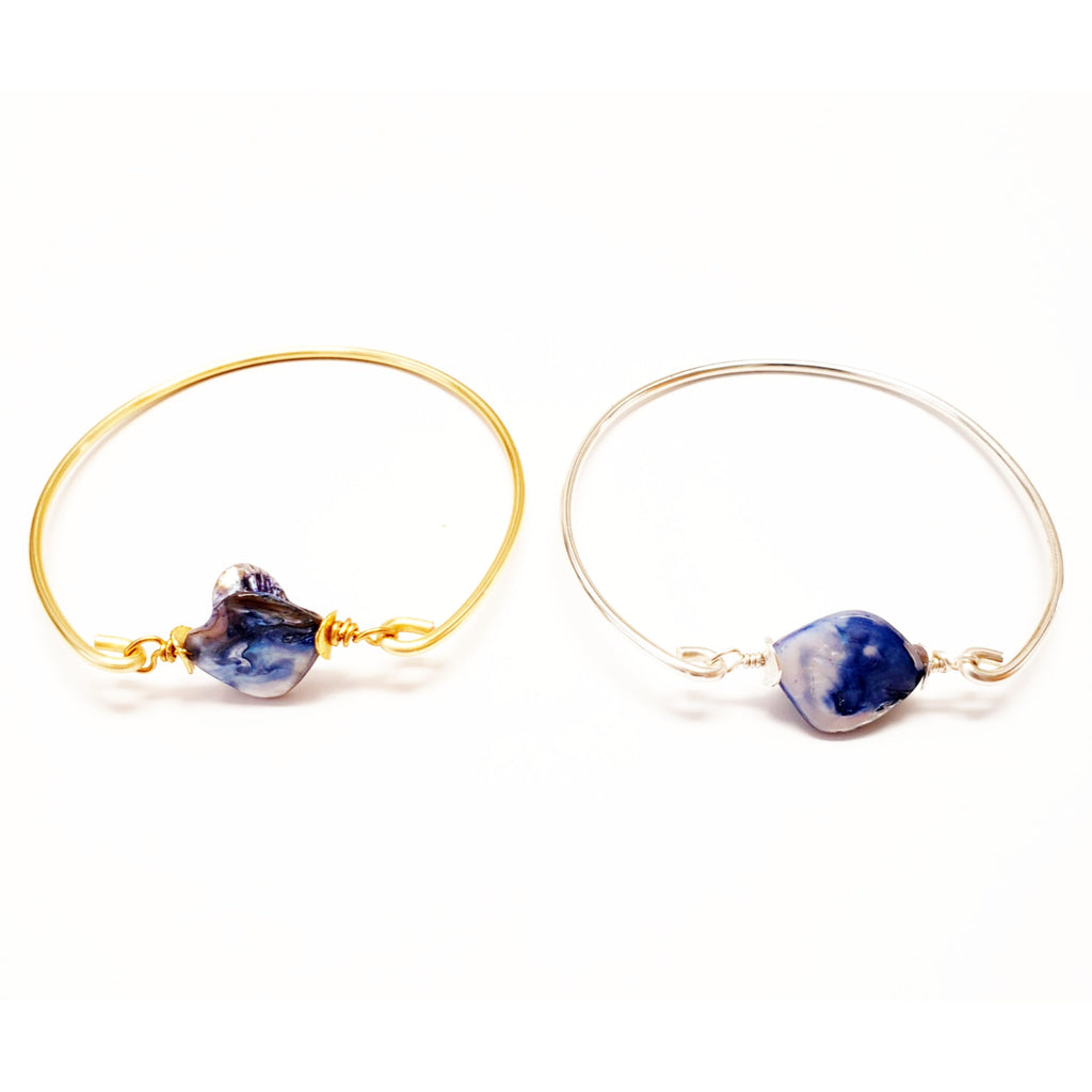 Blue Pearl Bangle - MINU Jewels