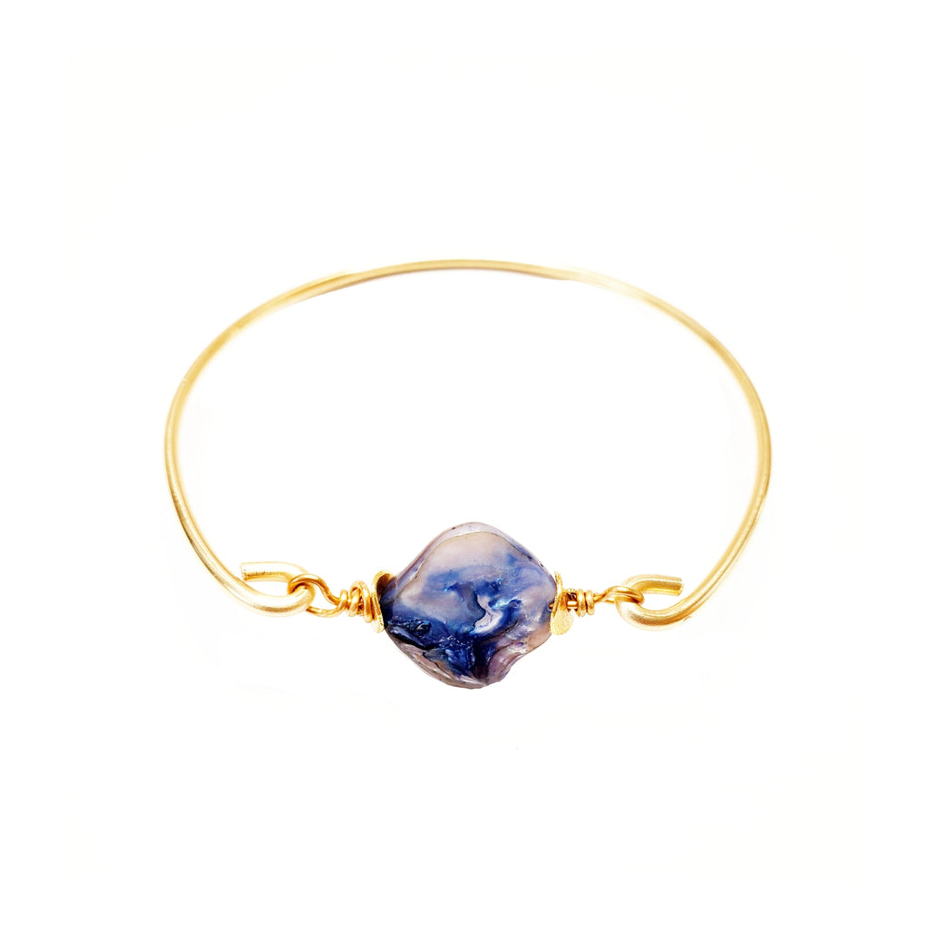 Blue Pearl Bangle - MINU Jewels