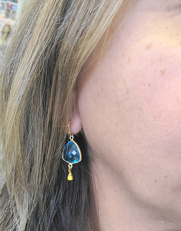 Blue Quartz Earrings - MINU Jewels