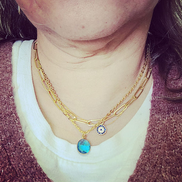 Blue Quartz Necklace - MINU Jewels