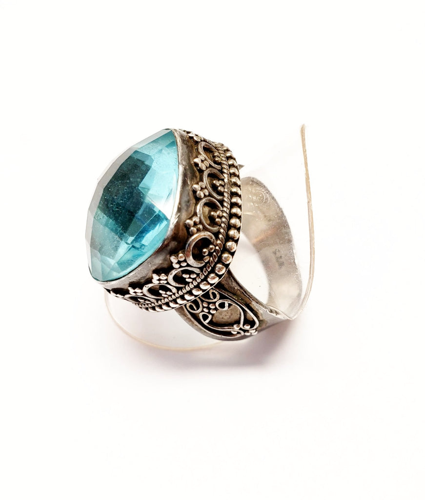 Blue Topaz Cocktail Ring - MINU Jewels