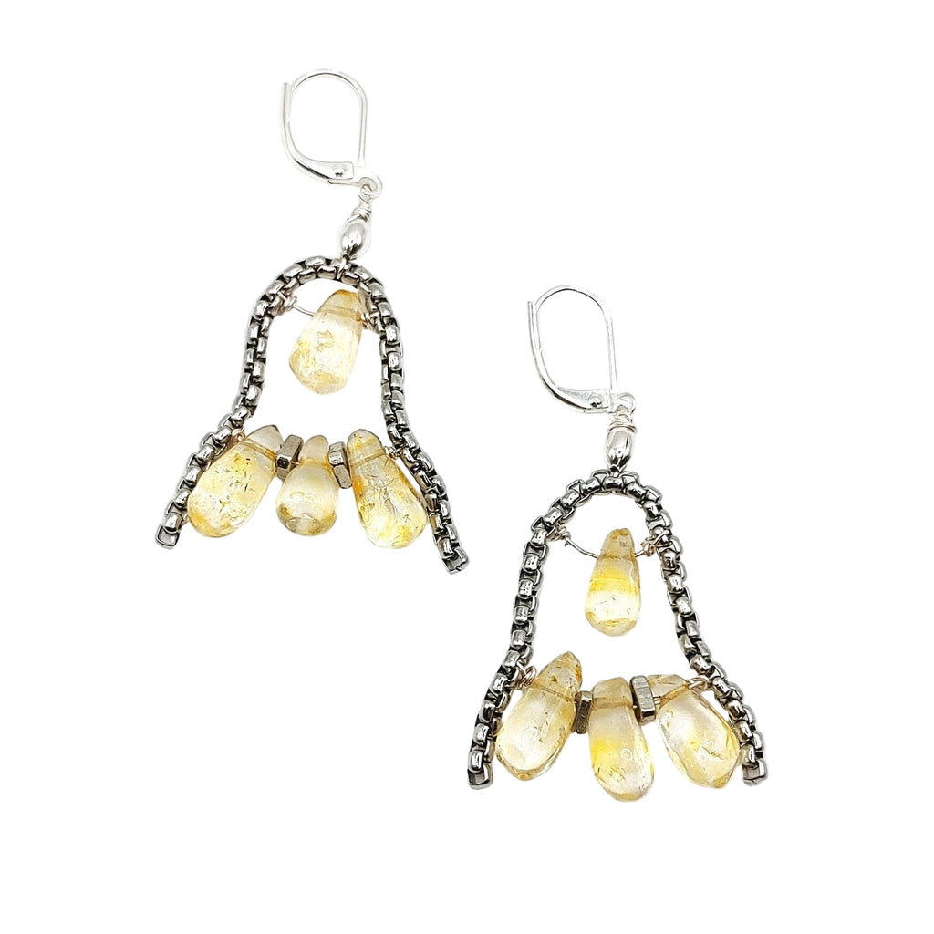 Citrine Chandelier Earrings - MINU Jewels