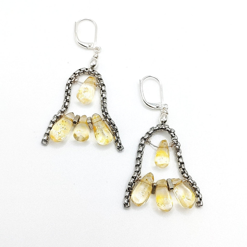 Citrine Chandelier Earrings - MINU Jewels