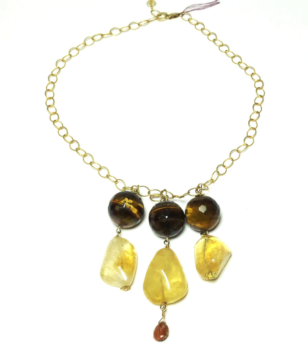 Citrine Nugget Necklace - MINU Jewels