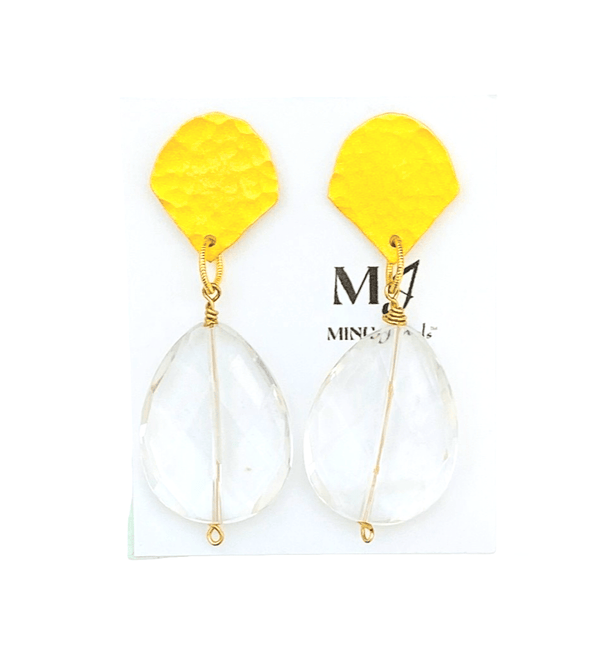 Clear Quartz Earrings - MINU Jewels