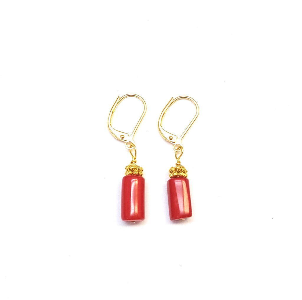 Red Splash Earrings - MINU Jewels