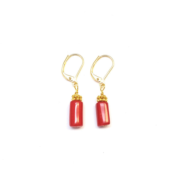 Red Splash Earrings - MINU Jewels