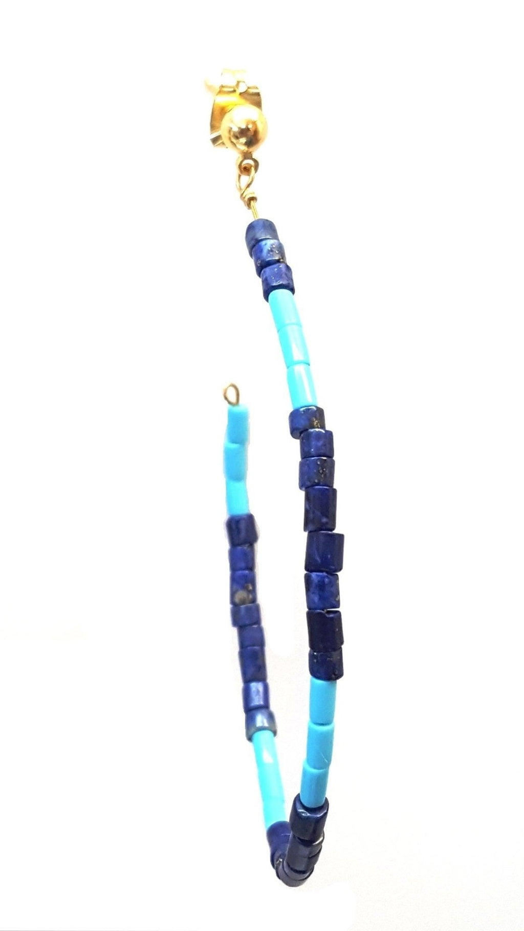 Crescent Heishi Hoops - Colors Available - MINU Jewels