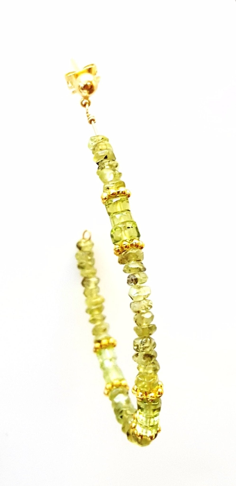 Crescent Heishi Hoops - Colors Available - MINU Jewels