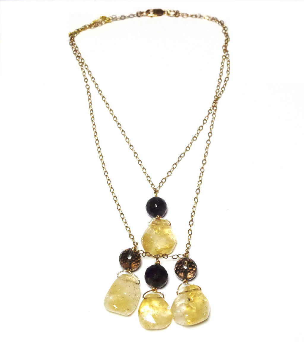 Double Strand Stone Necklace - MINU Jewels