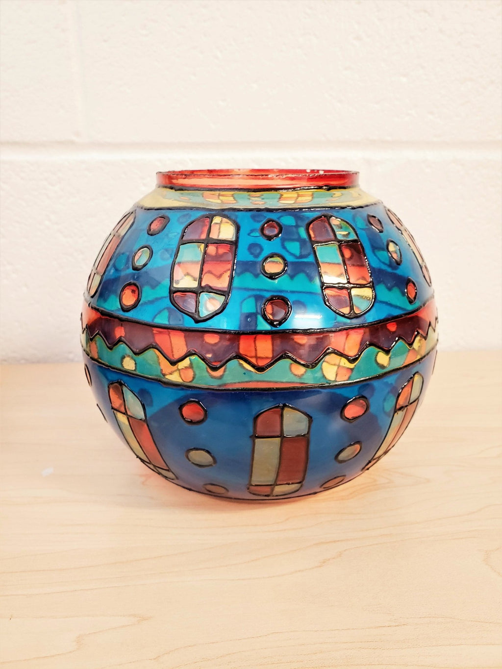 Egyptian Multi-Color Glass Vase - MINU Jewels