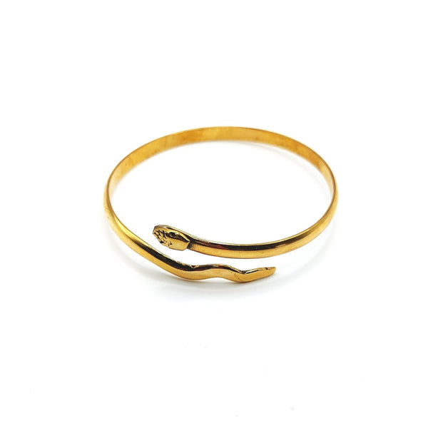Egyptian Snake Semi Cuff Wrap Bracelet - MINU Jewels
