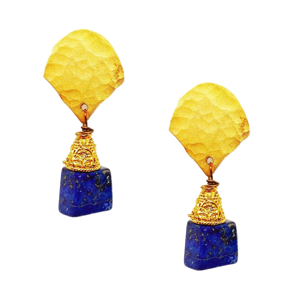 Fan Gemstone Drop Earrings - MINU Jewels