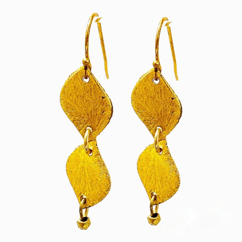 Gold Leaf Drops - MINU Jewels