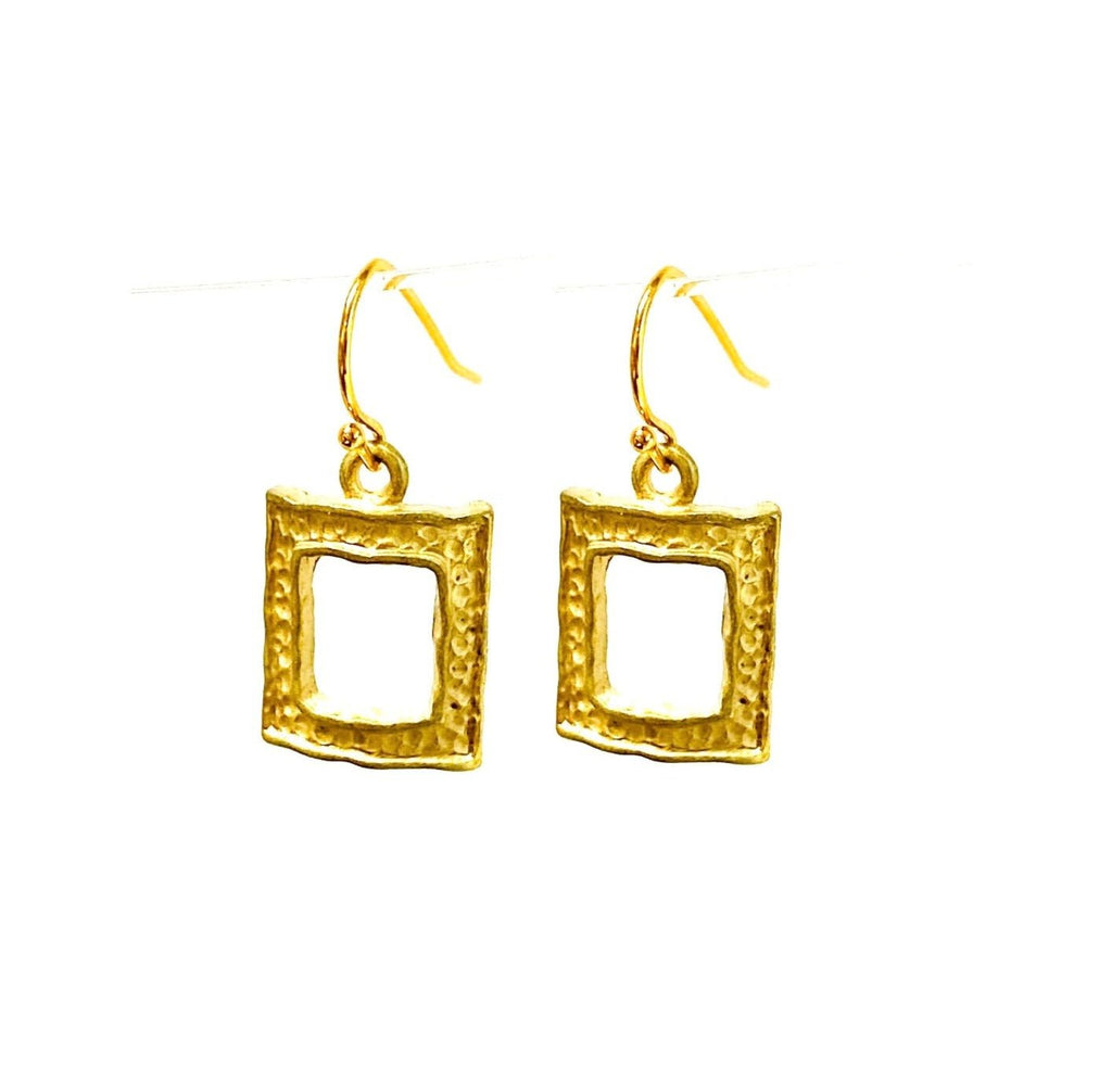Gold Square Earrings - MINU Jewels
