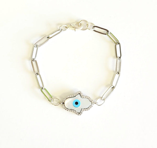 Hamsa Eye Chain Bracelet - MINU Jewels
