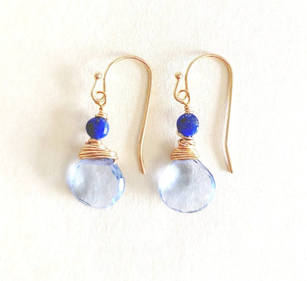 Iolite Drop Earrings - MINU Jewels