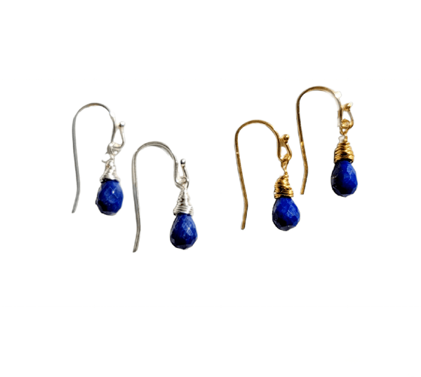 Lapis Drop Earrings - MINU Jewels
