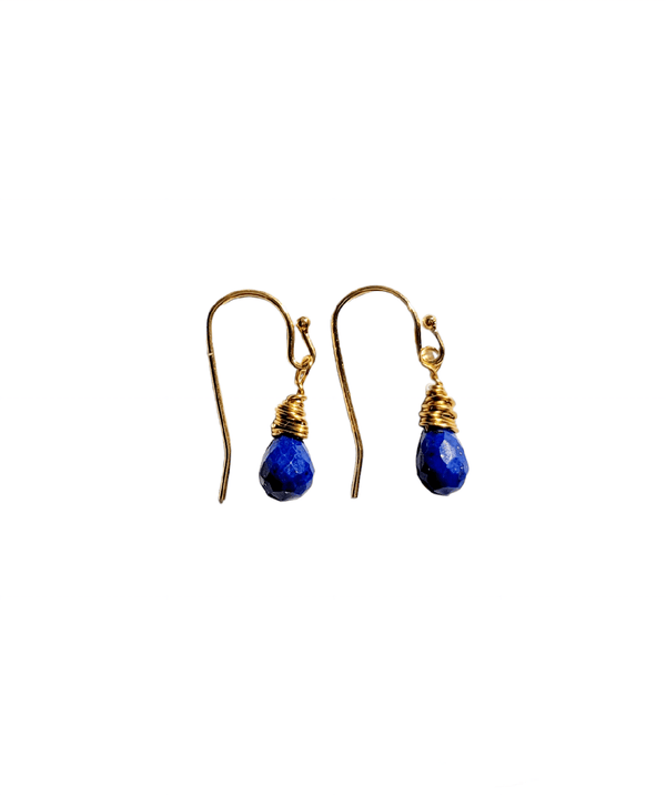 Lapis Drop Earrings - MINU Jewels