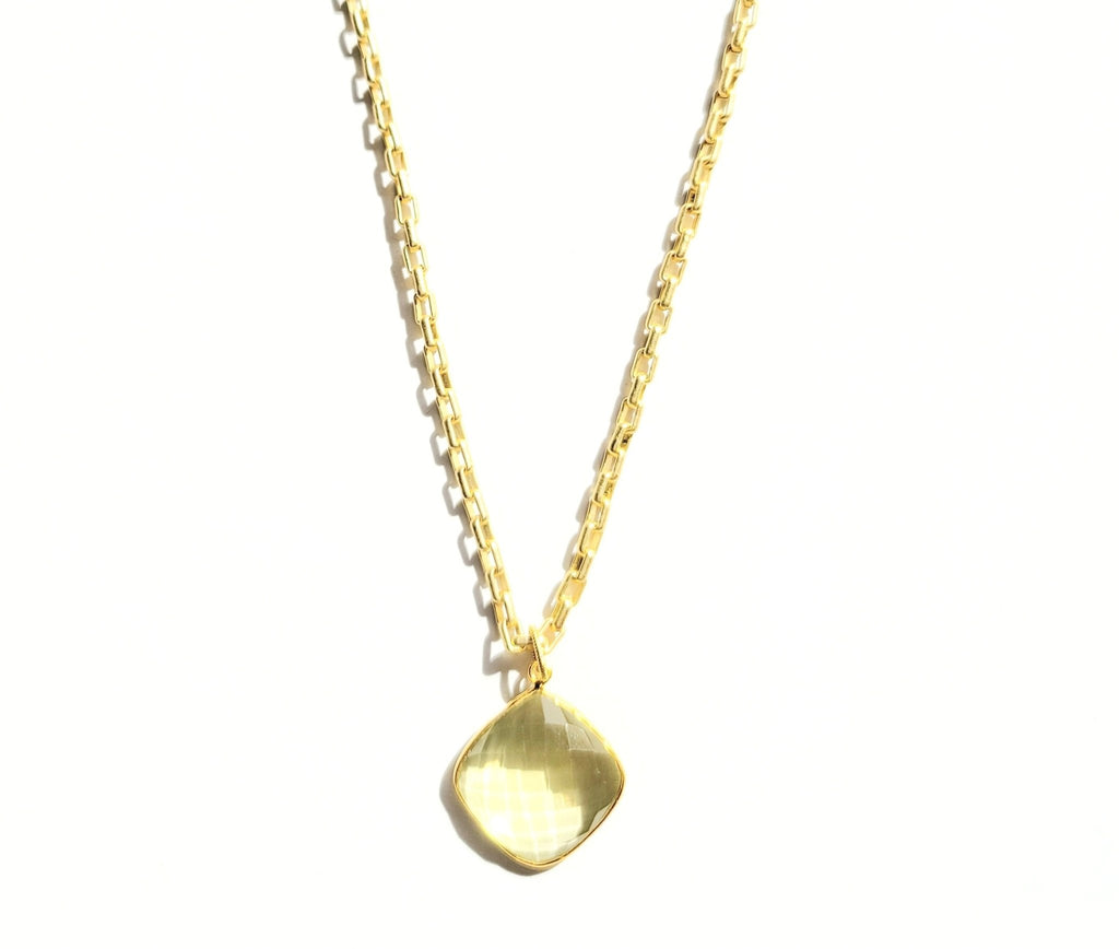 Lemon Quartz Necklace - MINU Jewels