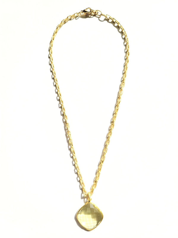 Lemon Quartz Necklace - MINU Jewels