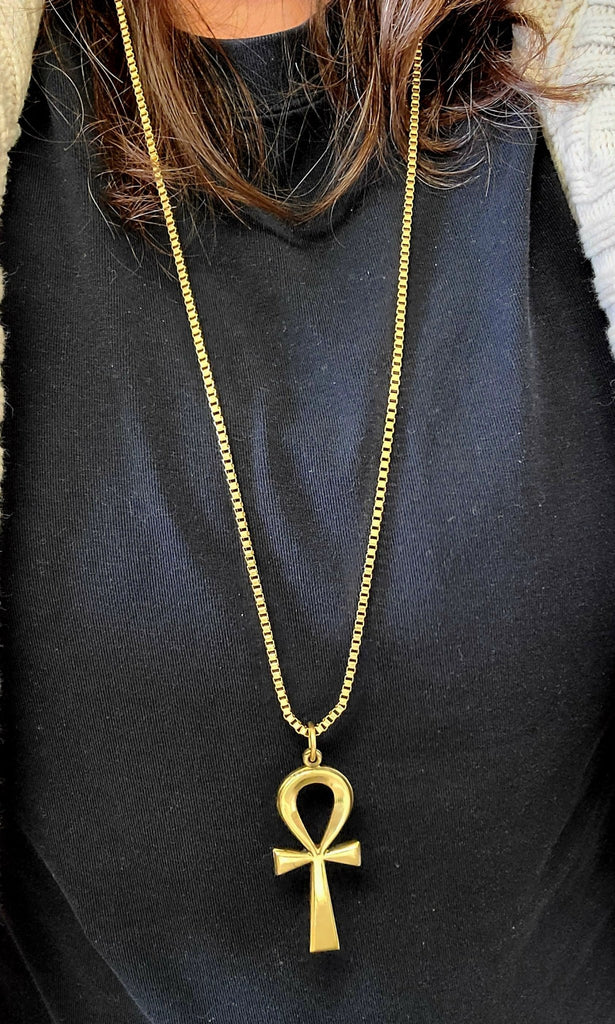 Long Ankh Necklace - MINU Jewels