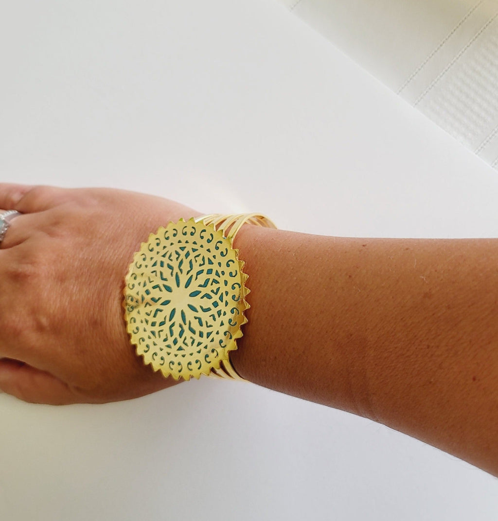 Magnolia Cuff Bracelet - MINU Jewels