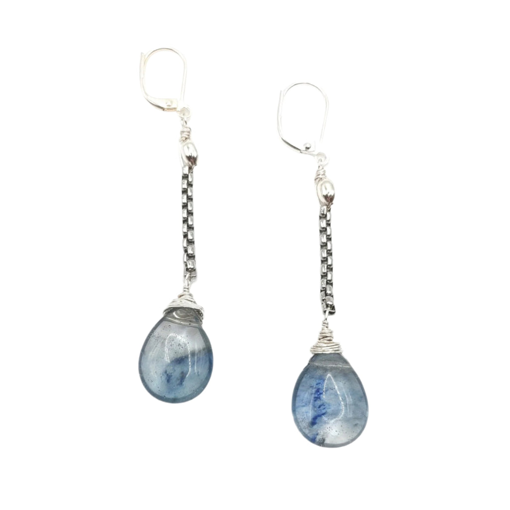 Moody Iolite Drop Earrings - MINU Jewels
