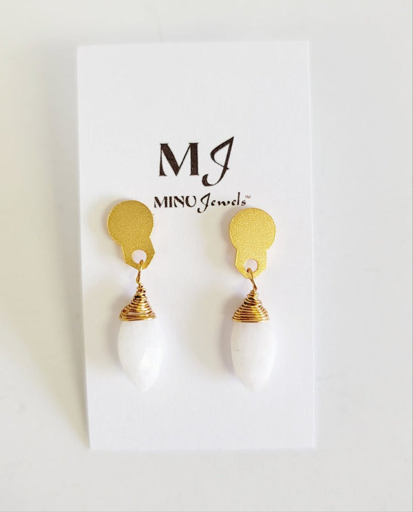 Moonstone Drop Earrings - MINU Jewels
