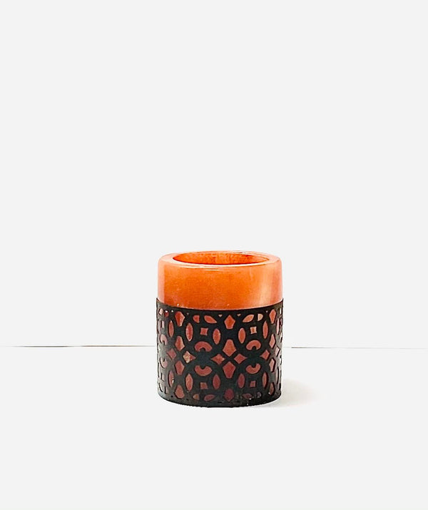 Peach Small Alabaster Candle Holder - MINU Jewels