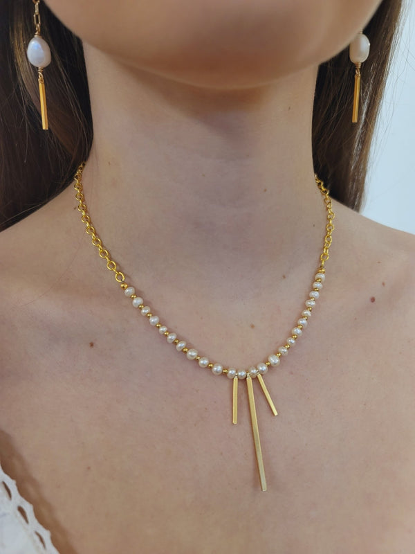 Perla Bar Necklace - MINU Jewels