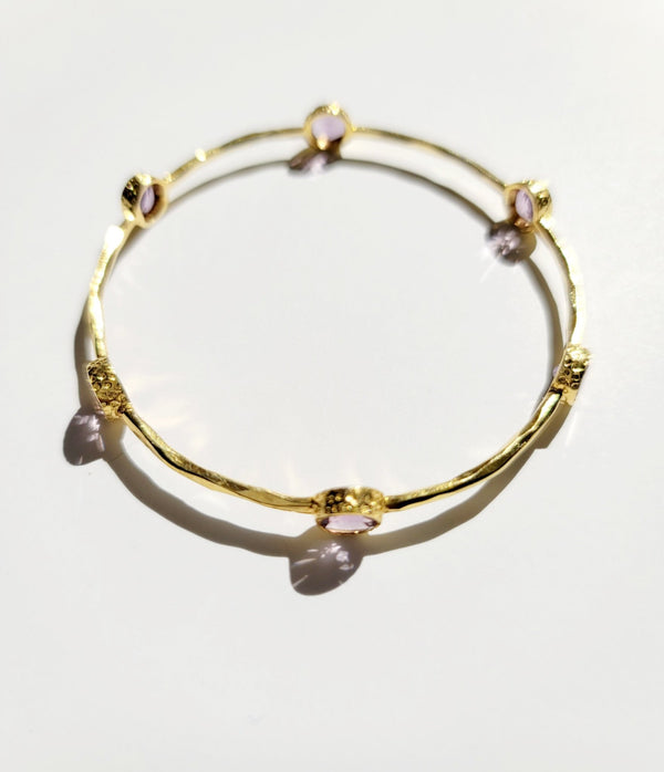 Rainbow Bangles Amethyst